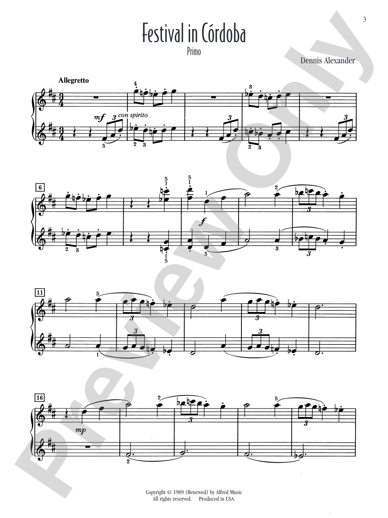 Festival in Córdoba: Piano Duets & Four Hands