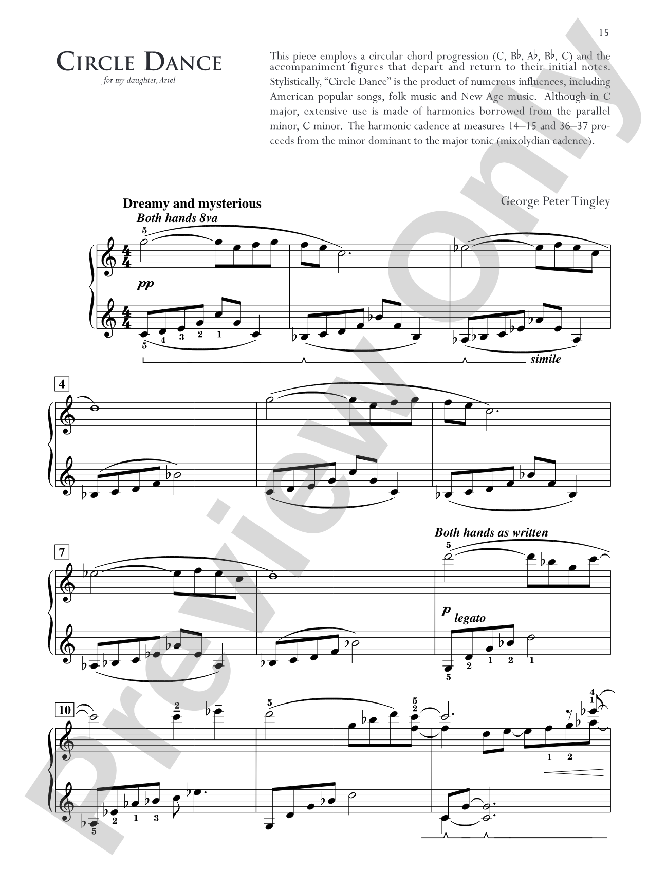 Circle Dance: Piano