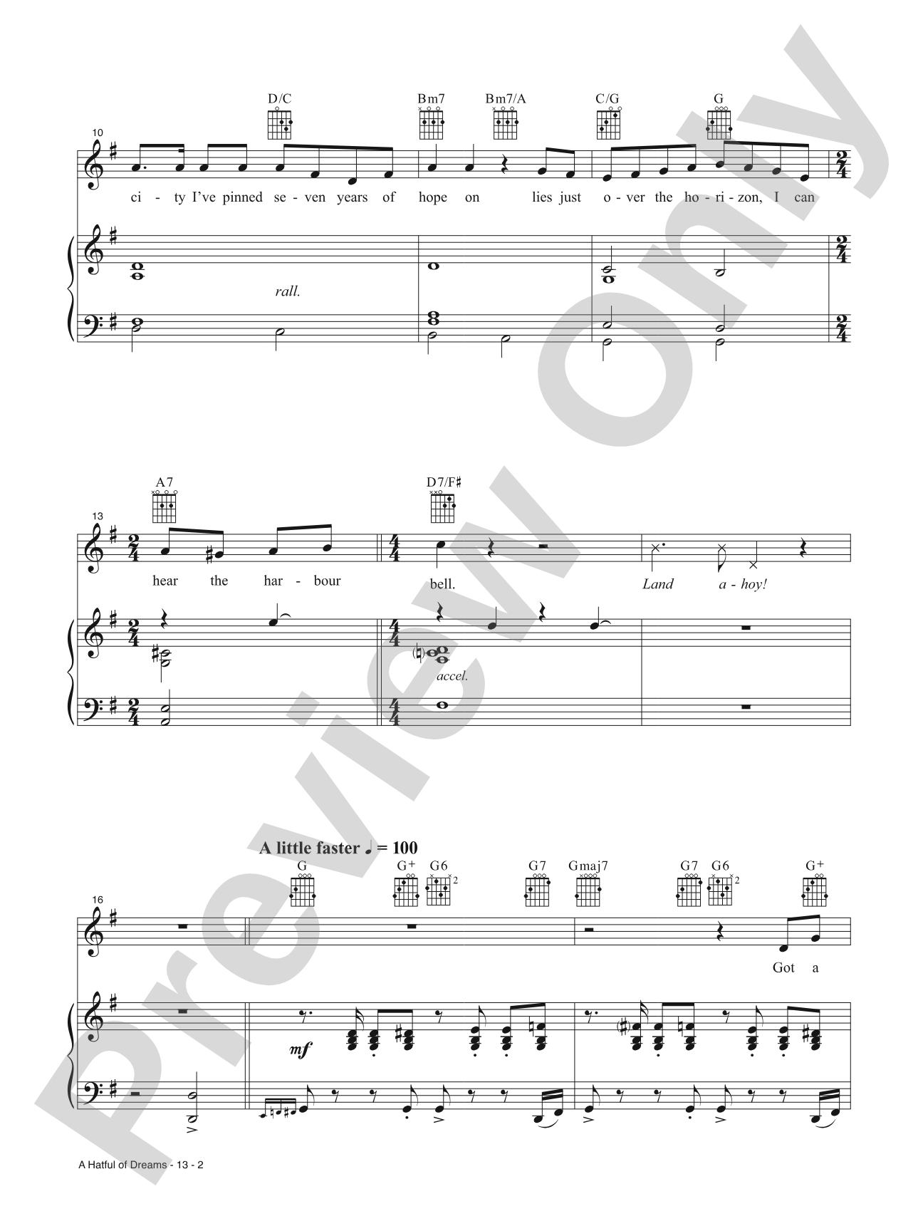 A Hatful of Dreams (from <i>Wonka</i>): Piano/Vocal/Guitar