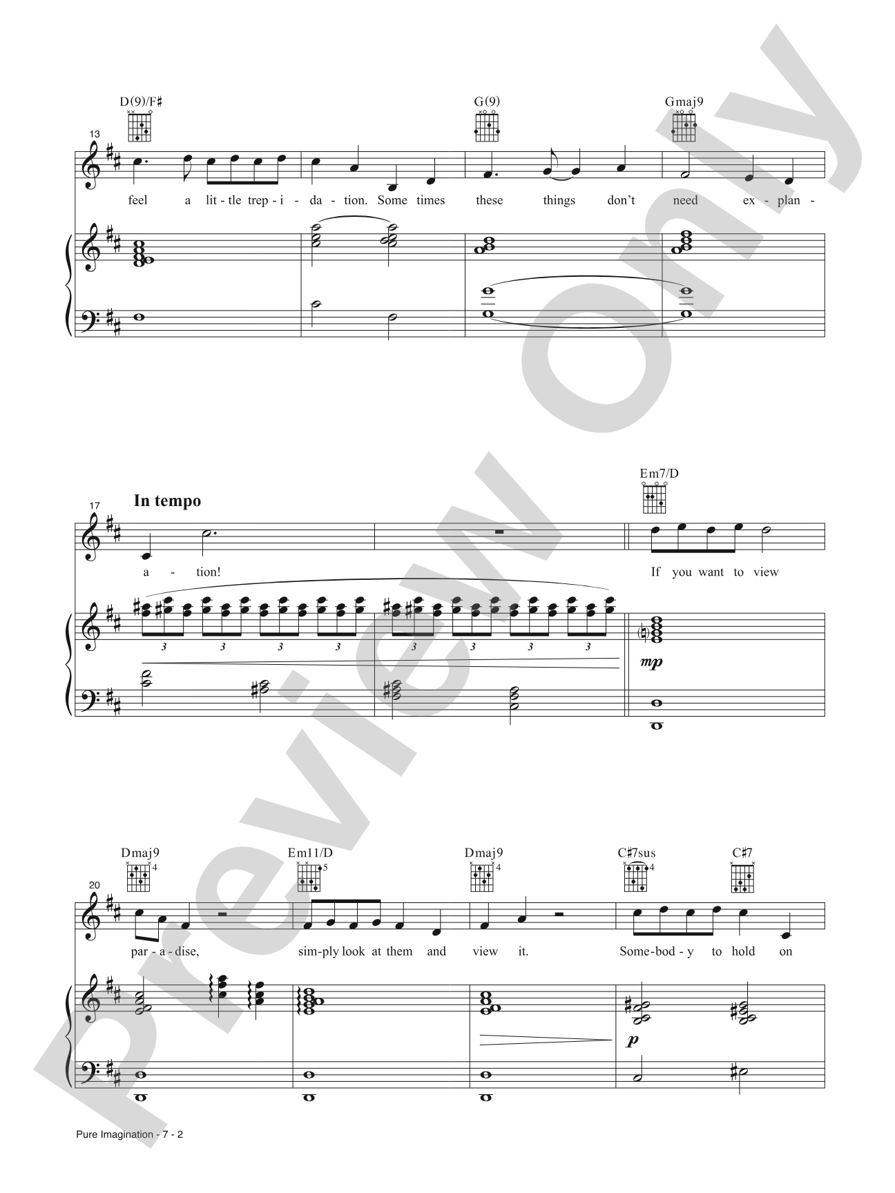 Pure Imagination (from <i>Wonka</i>): Piano/Vocal/Guitar