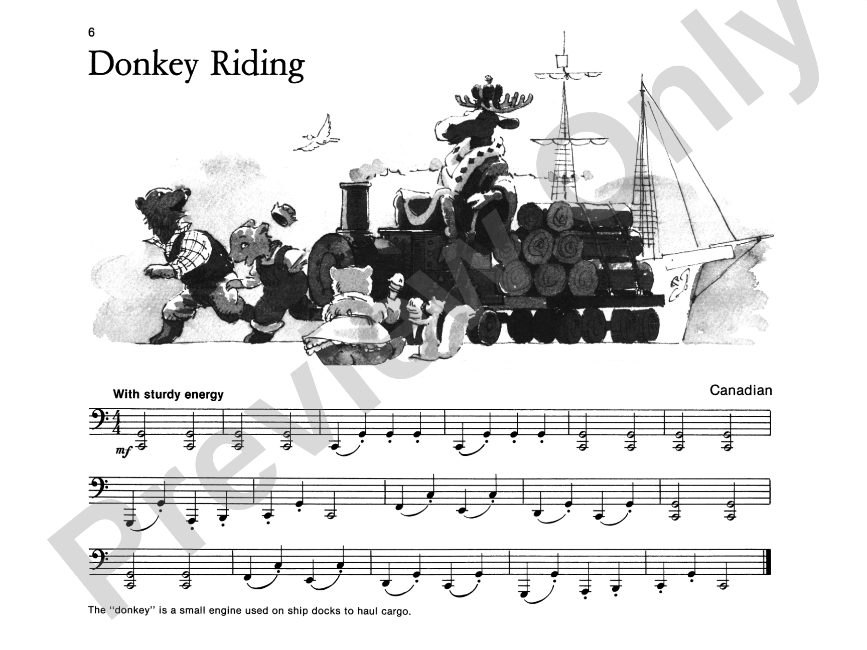 Donkey Riding - Piano Solo with Lyrics (with Optional Duet Accompaniments): Piano Solo with Lyrics