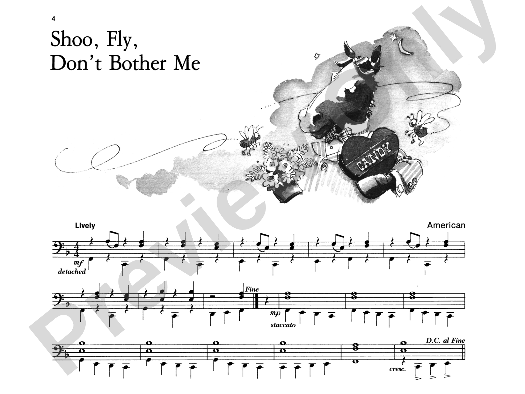 Shoo, Fly, Don't Bother Me - Piano Solo with Lyrics (with Optional Duet Accompaniments): Piano Solo with Lyrics