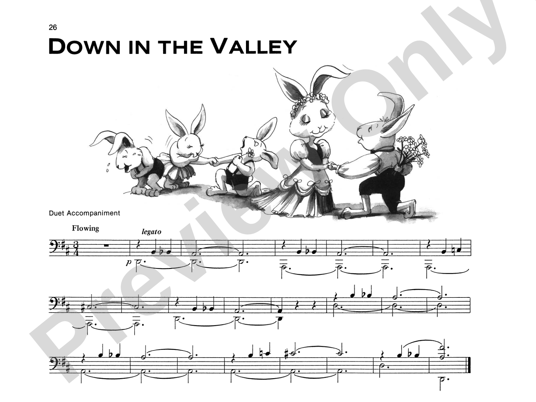 Down in the Valley - Piano Solo (with Optional Duet Accompaniments): Piano Solo