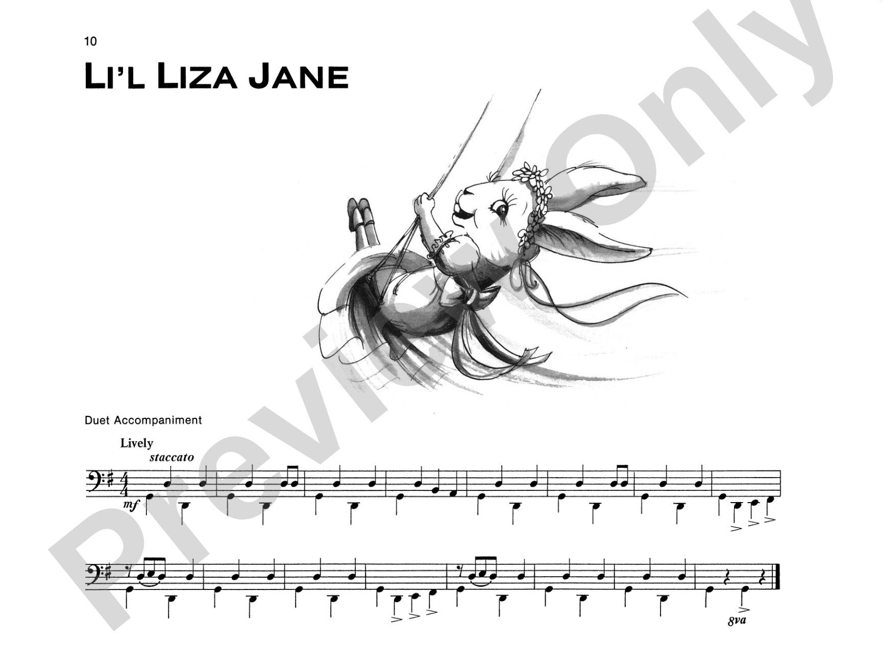 Li'l Liza Jane - Piano Solo (with Optional Duet Accompaniments): Piano Solo