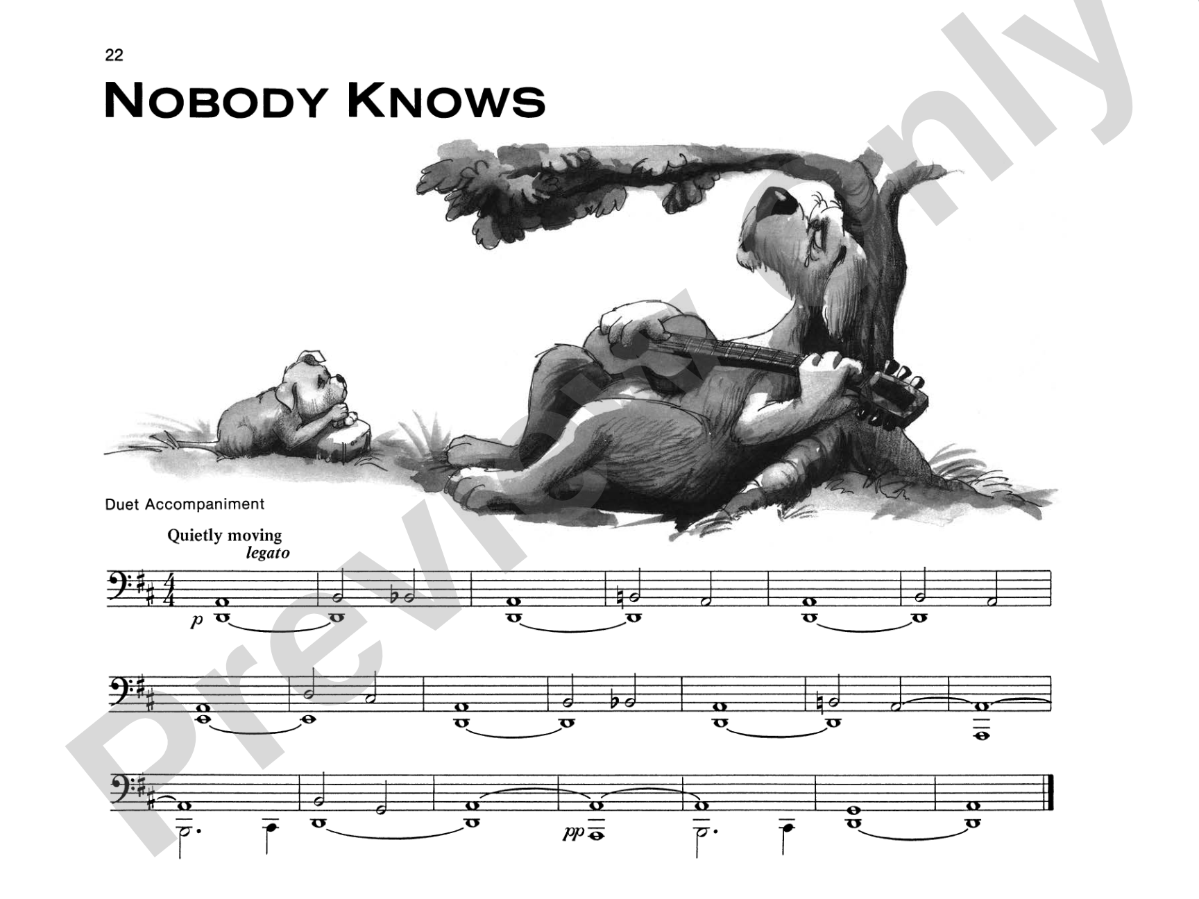 Nobody Knows - Piano Solo (with Optional Duet Accompaniments): Piano Solo