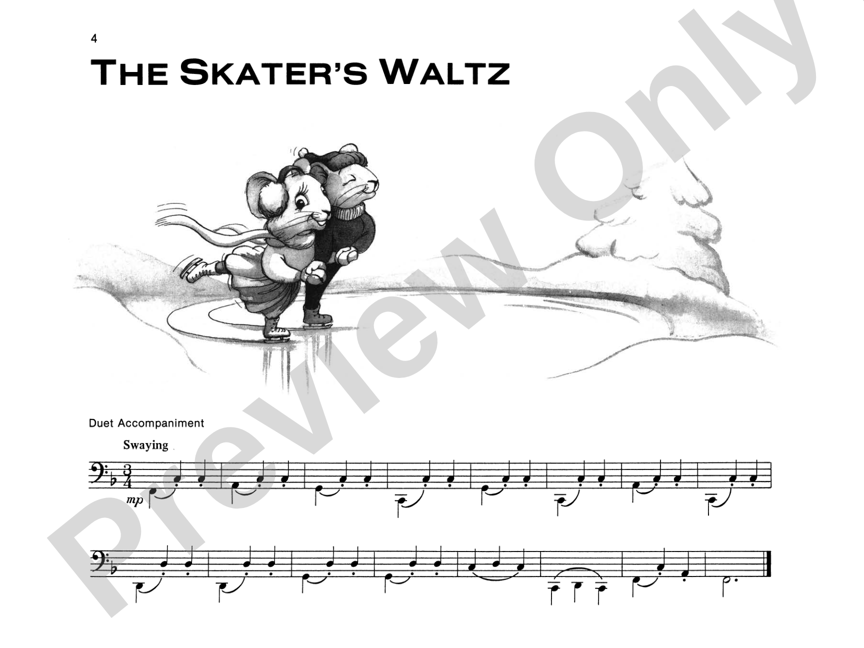 The Skater's Waltz - Piano Solo (with Optional Duet Accompaniments): Piano Solo
