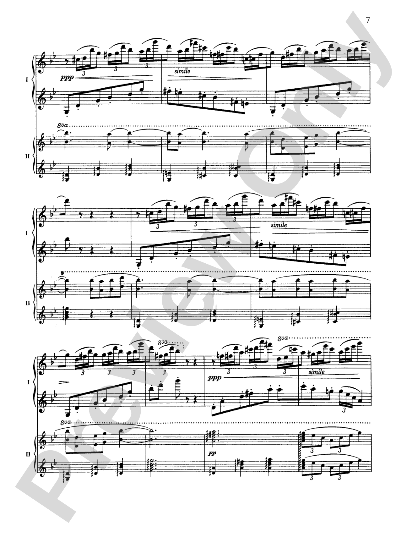 Fantaisie-tableaux (Suite No. 1), Opus 5 - I. Barcarolle - Piano Duo (2 Pianos, 4 Hands): Piano Duo (2 Pianos, 4 Hands)