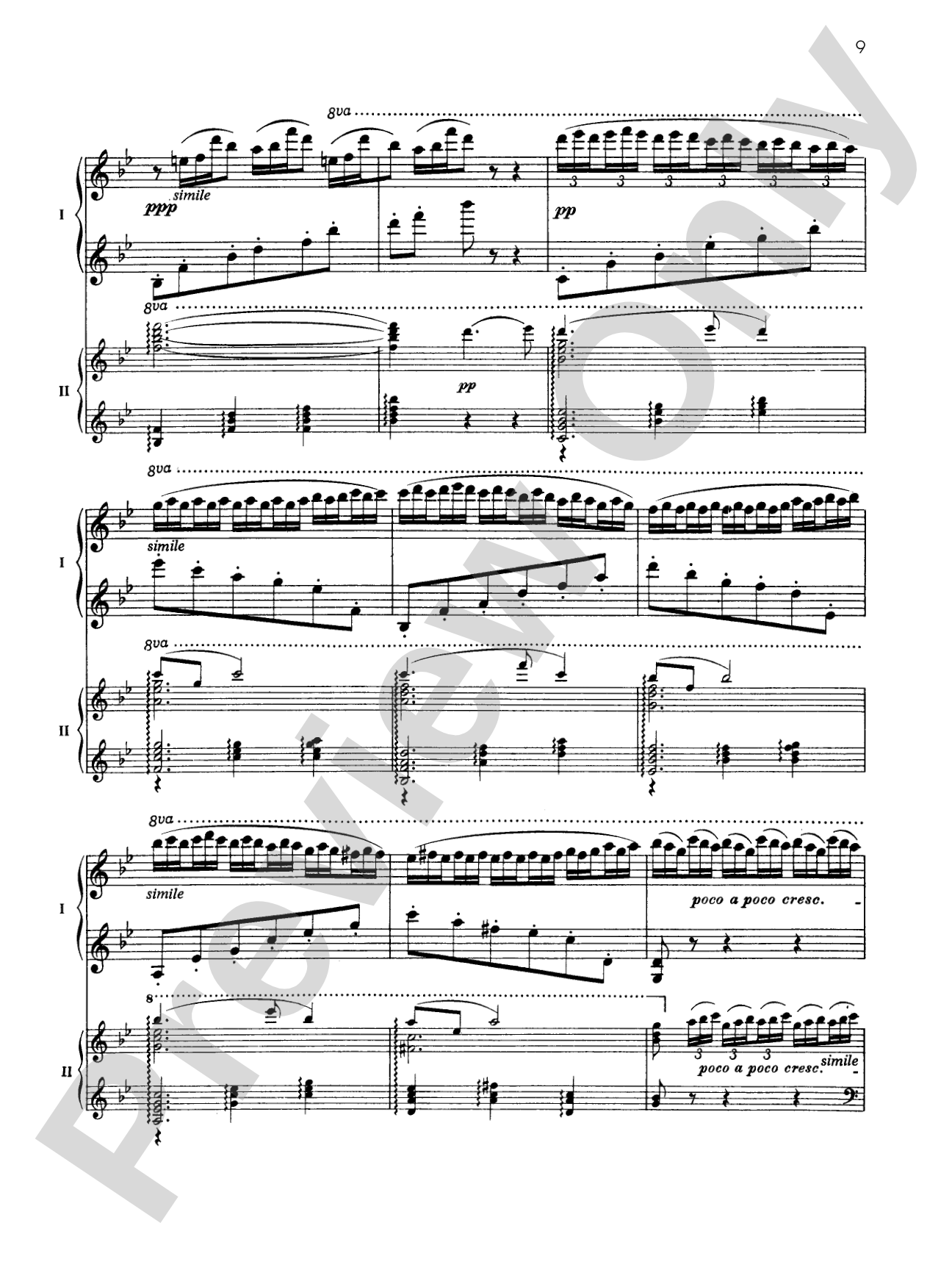Fantaisie-tableaux (Suite No. 1), Opus 5 - I. Barcarolle - Piano Duo (2 Pianos, 4 Hands): Piano Duo (2 Pianos, 4 Hands)