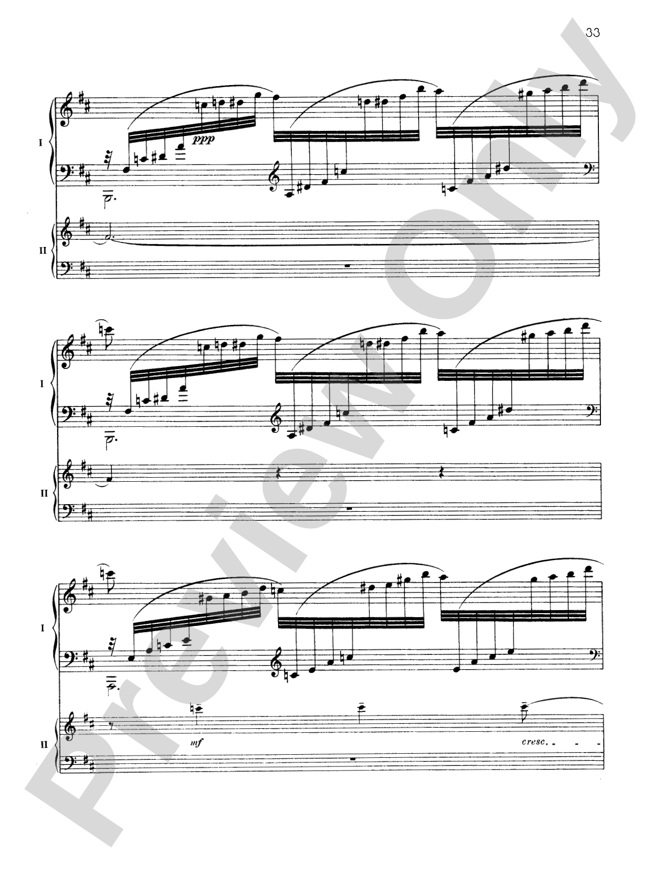 Fantaisie-tableaux (Suite No. 1), Opus 5 - II. La nuit, l'amour - Piano Duo (2 Pianos, 4 Hands): Piano Duo (2 Pianos, 4 Hands)