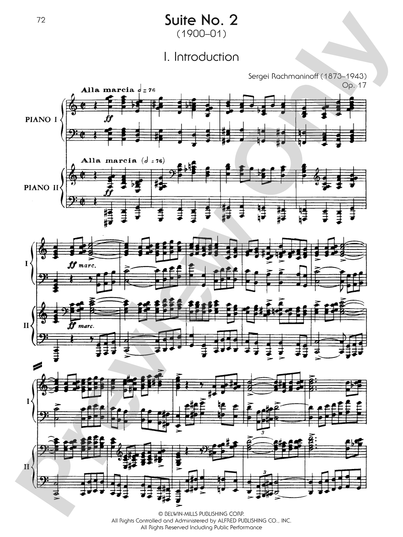 Suite No. 2, Opus 17 - I. Introduction - Piano Duo (2 Pianos, 4 Hands): Piano Duo (2 Pianos, 4 Hands)