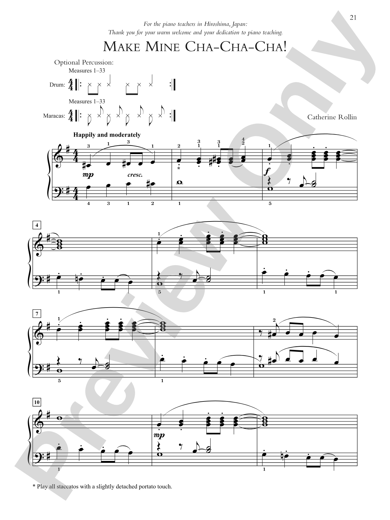 Make Mine Cha-Cha-Cha! - Piano Solo: Piano Solo