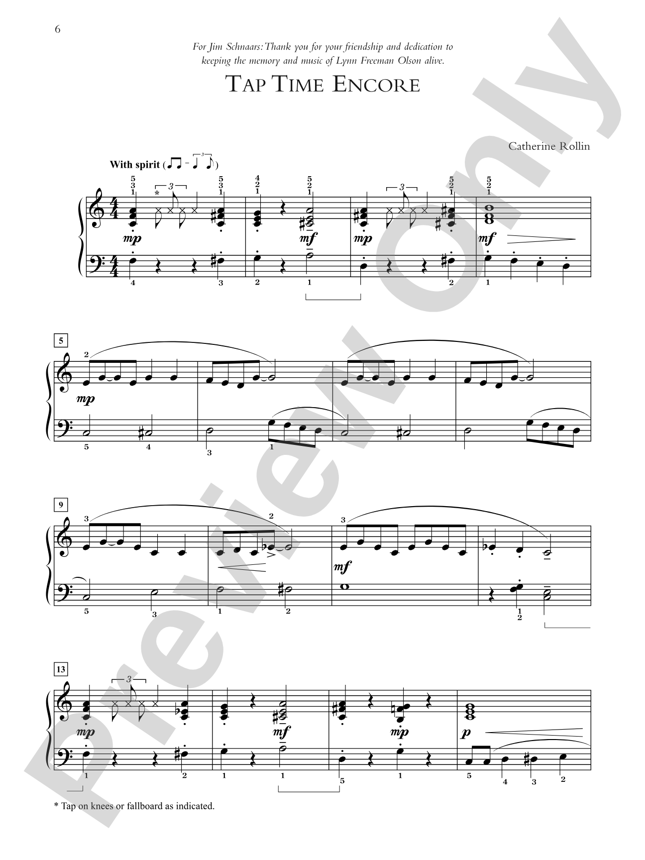 Tap Time Encore - Piano Solo: Piano Solo