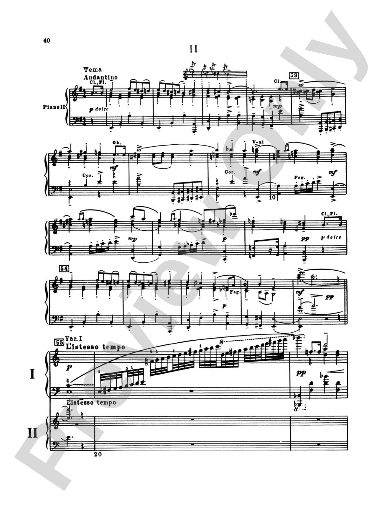 Piano Concerto No. 3 in C Major, Opus 26 - 2nd Movement - Piano Duo (2 Pianos, 4 Hands): Piano Duo (2 Pianos, 4 Hands)