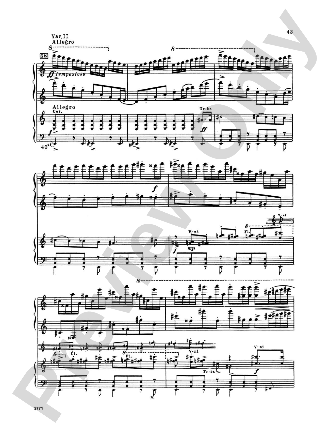 Piano Concerto No. 3 in C Major, Opus 26 - 2nd Movement - Piano Duo (2 Pianos, 4 Hands): Piano Duo (2 Pianos, 4 Hands)