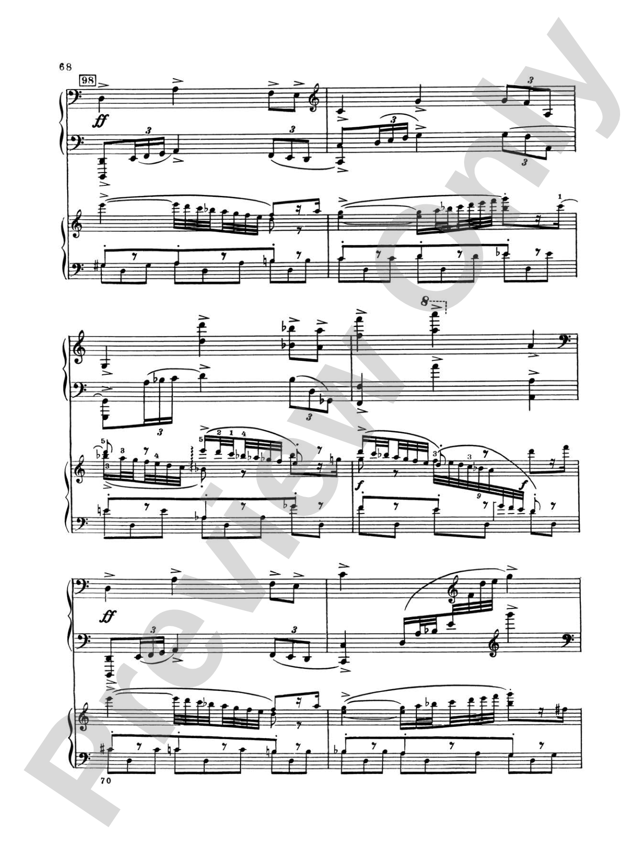 Piano Concerto No. 3 in C Major, Opus 26 - 3rd Movement - Piano Duo (2 Pianos, 4 Hands): Piano Duo (2 Pianos, 4 Hands)