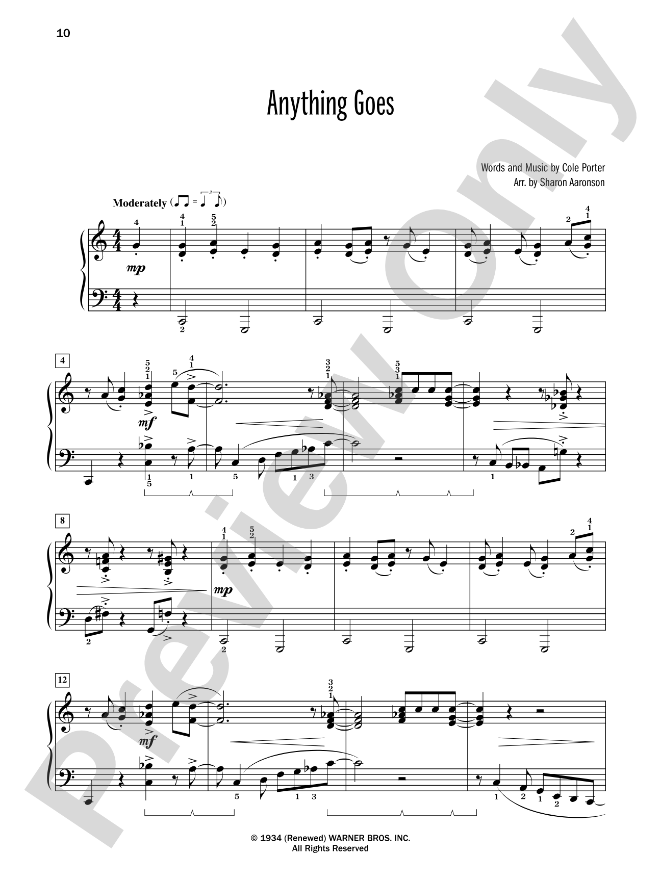 Anything Goes (from "Anything Goes") - Piano Solo: Piano Solo