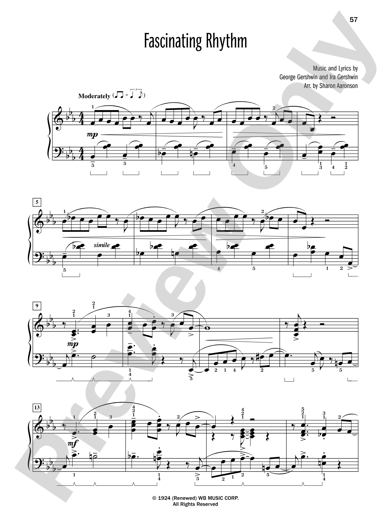 Fascinating Rhythm - Piano Solo: Piano Solo