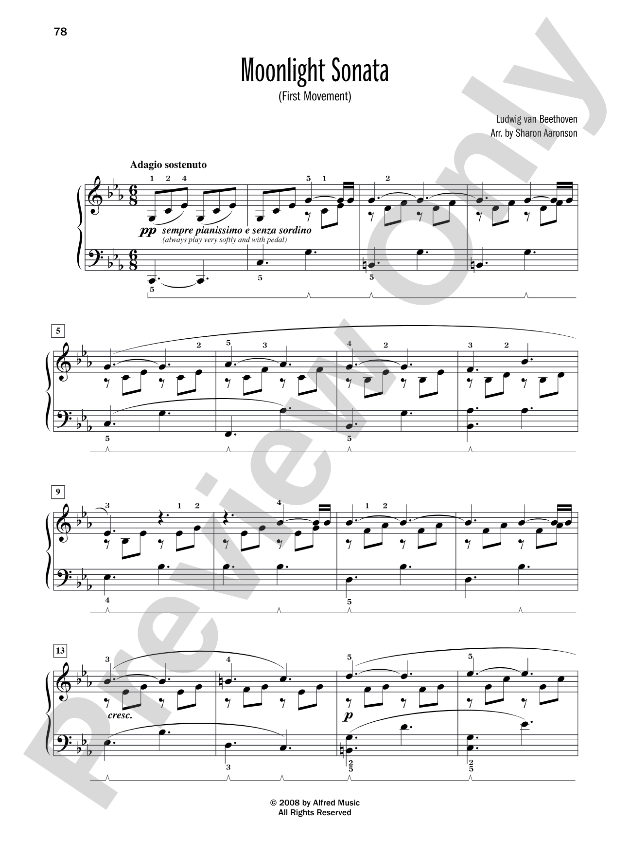 Moonligh Sonata (First Movement) - Piano Solo: Piano Solo