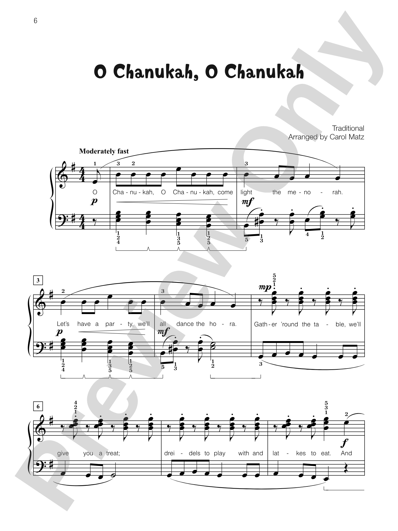 O Chanukah, O Chanukah - Piano Solo with Lyrics: Piano Solo with Lyrics