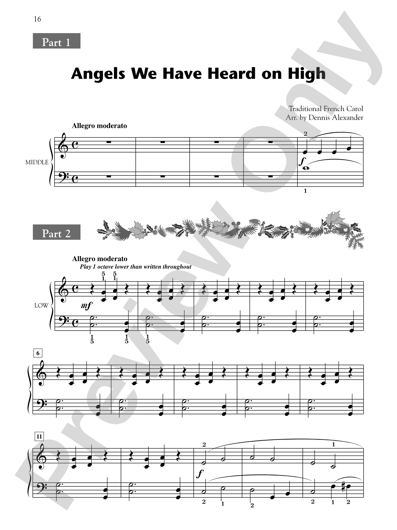 Angels We Have Heard on High - Piano Trio (1 Piano, 6 Hands): Piano Trio (1 Piano, 6 Hands)