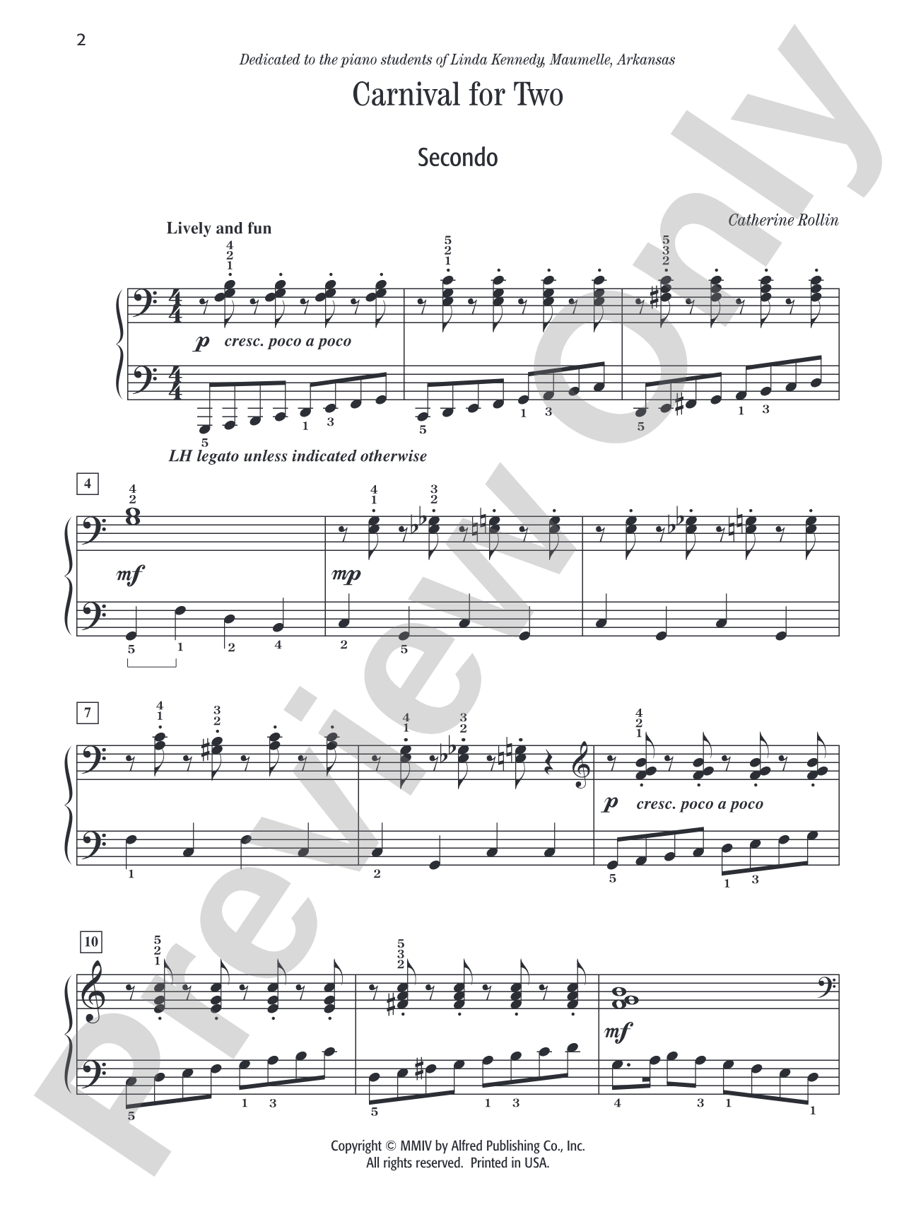Carnival for Two - Piano Duet (1 Piano, 4 Hands): Piano Duet (1 Piano, 4 Hands)