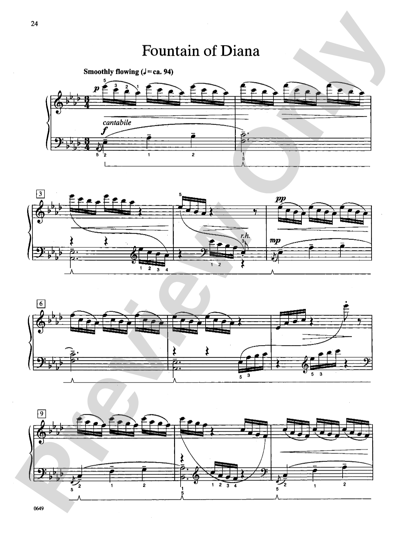 Fountain of Diana - Piano Solo: Piano Solo