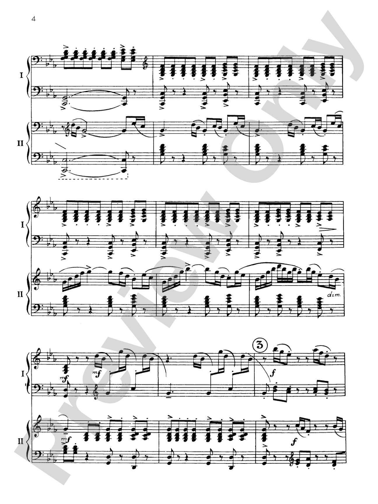 Symphonic Dances, Opus 45 - I. Non Allegro - Piano Duo (2 Pianos, 4 Hands): Piano Duo (2 Pianos, 4 Hands)