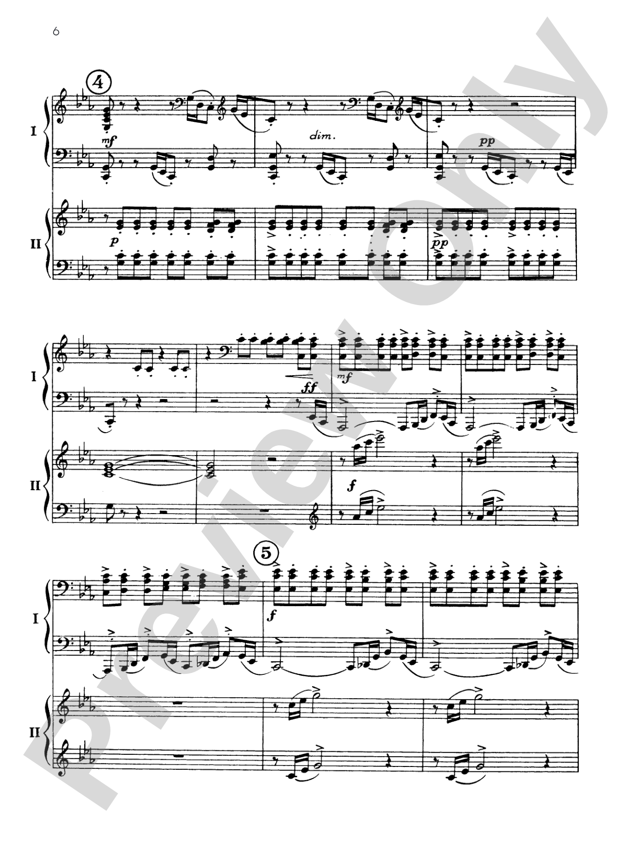 Symphonic Dances, Opus 45 - I. Non Allegro - Piano Duo (2 Pianos, 4 Hands): Piano Duo (2 Pianos, 4 Hands)