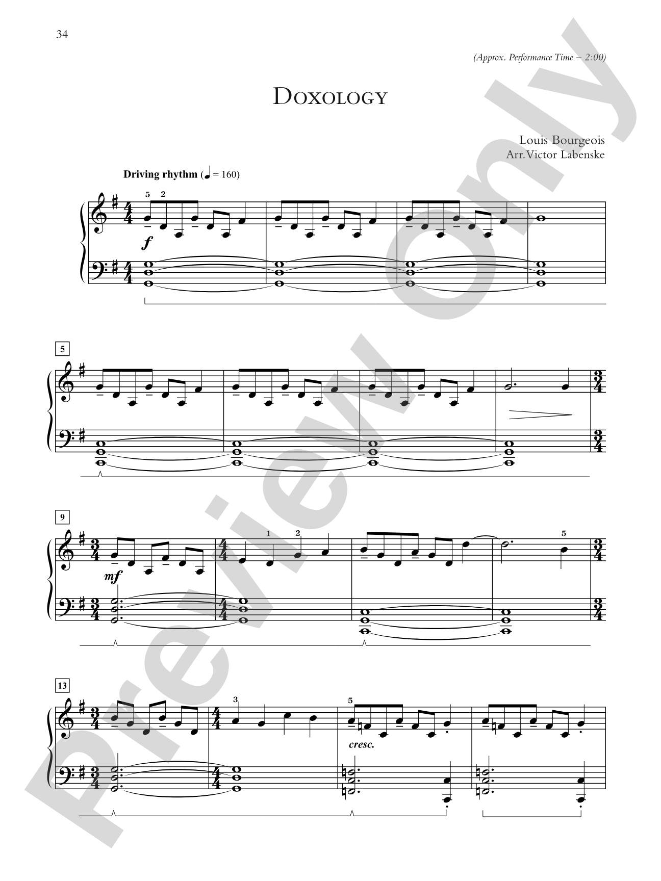 Doxology - Piano Solo: Piano Solo