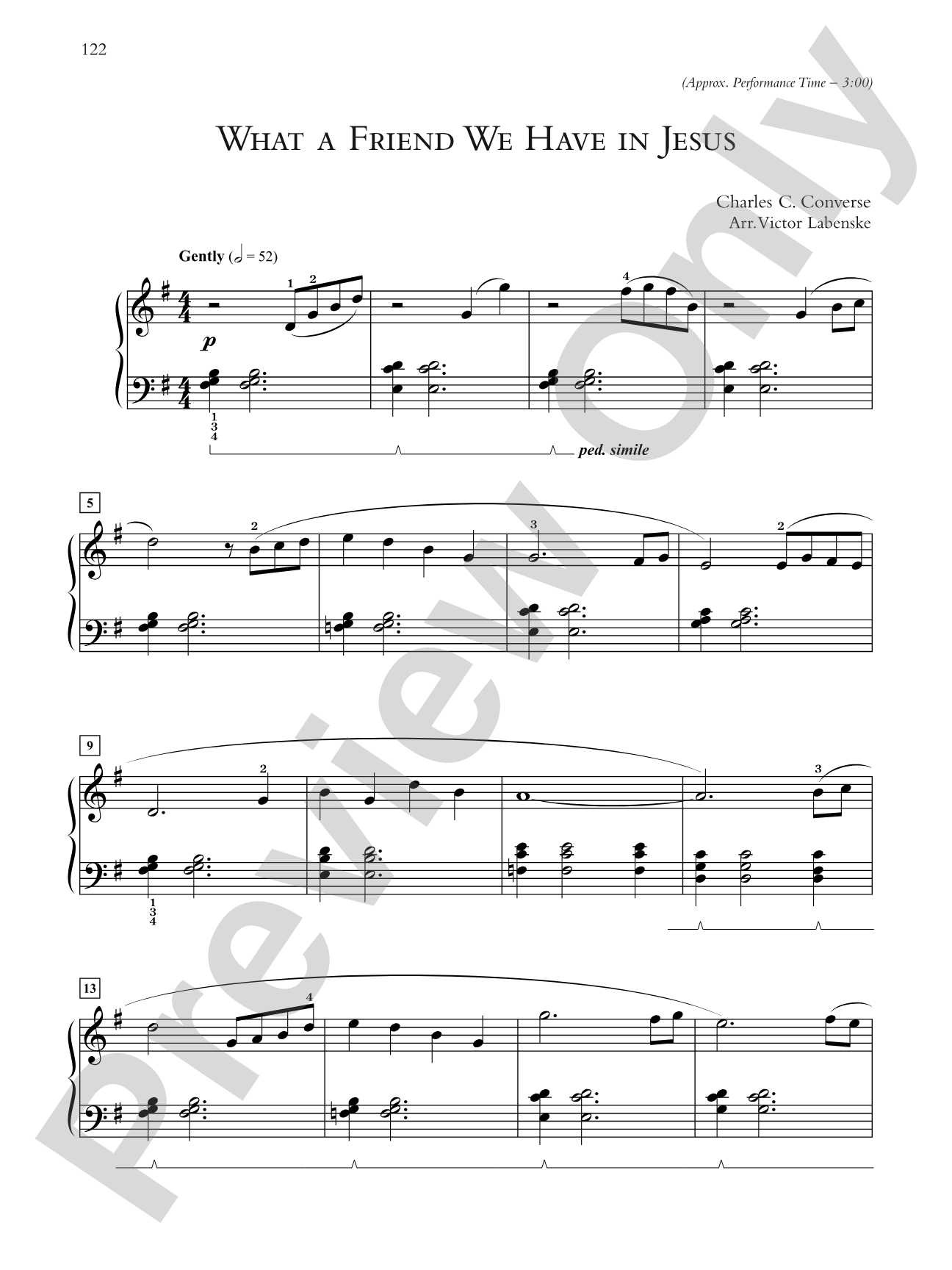 What a Friend We Have in Jesus - Piano Solo: Piano Solo