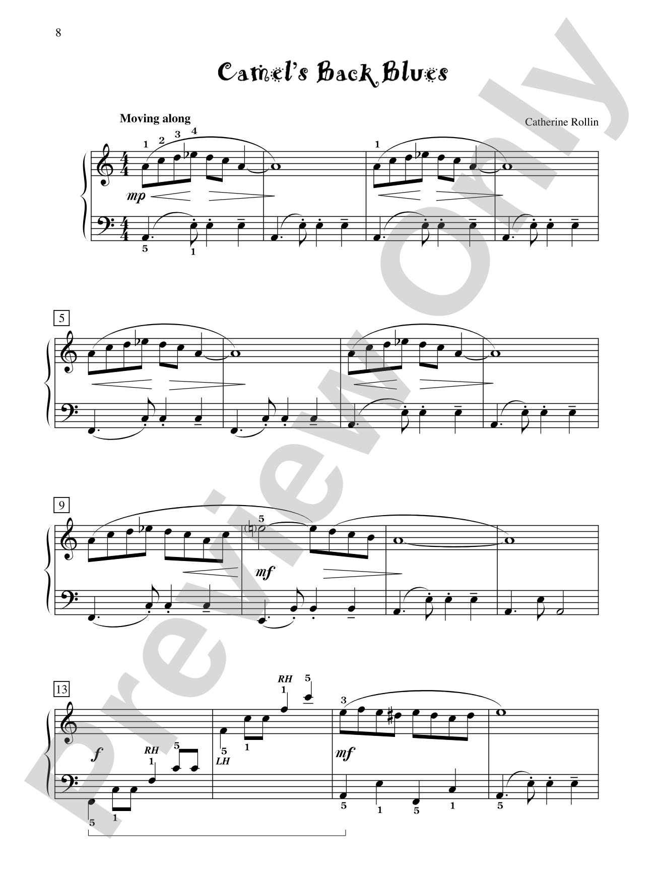 Camel's Back Blues - Piano Solo: Piano Solo
