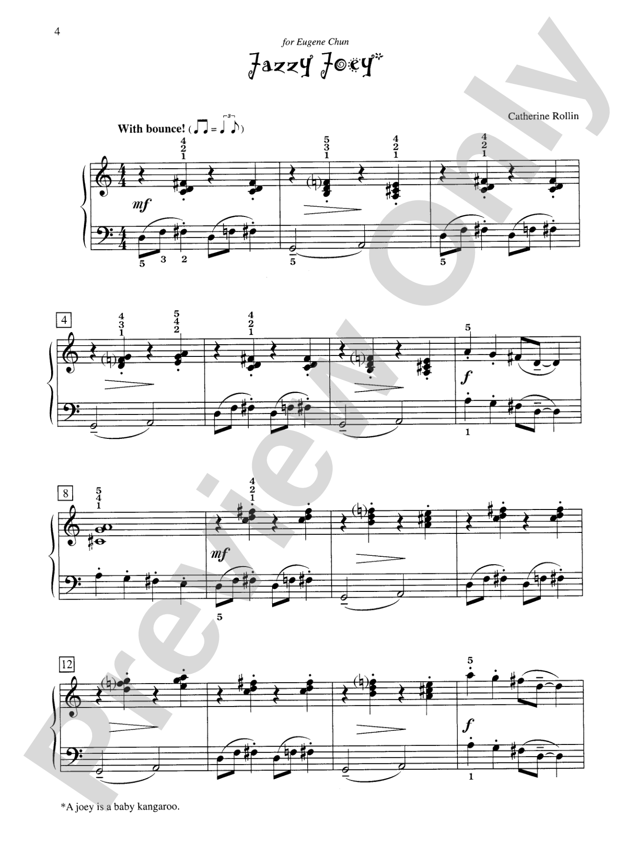 Jazzy Joey - Piano Solo: Piano Solo