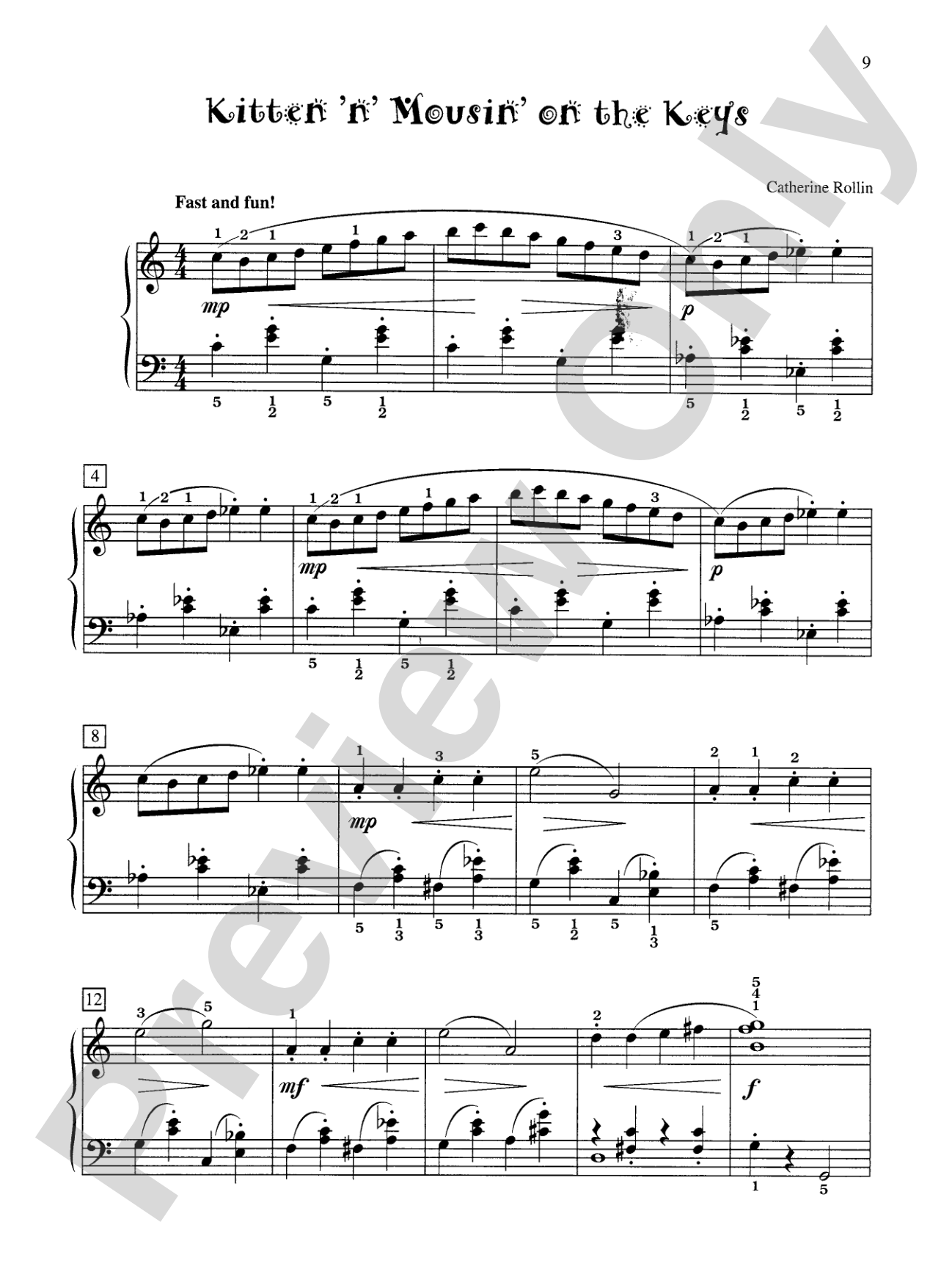 Kitten 'n' Mousin' on the Keys - Piano Solo: Piano Solo