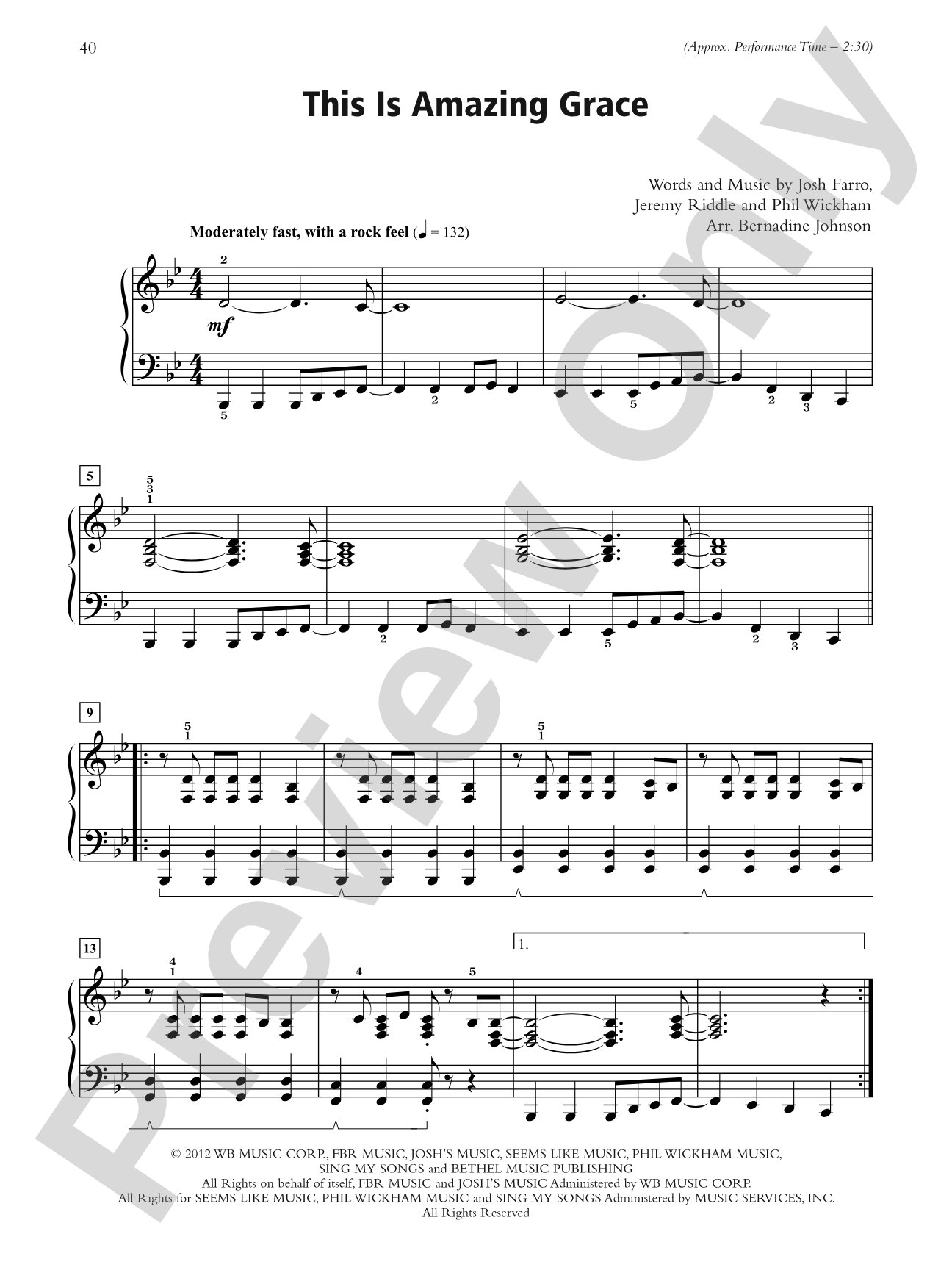 This Is Amazing Grace - Piano Solo: Piano Solo