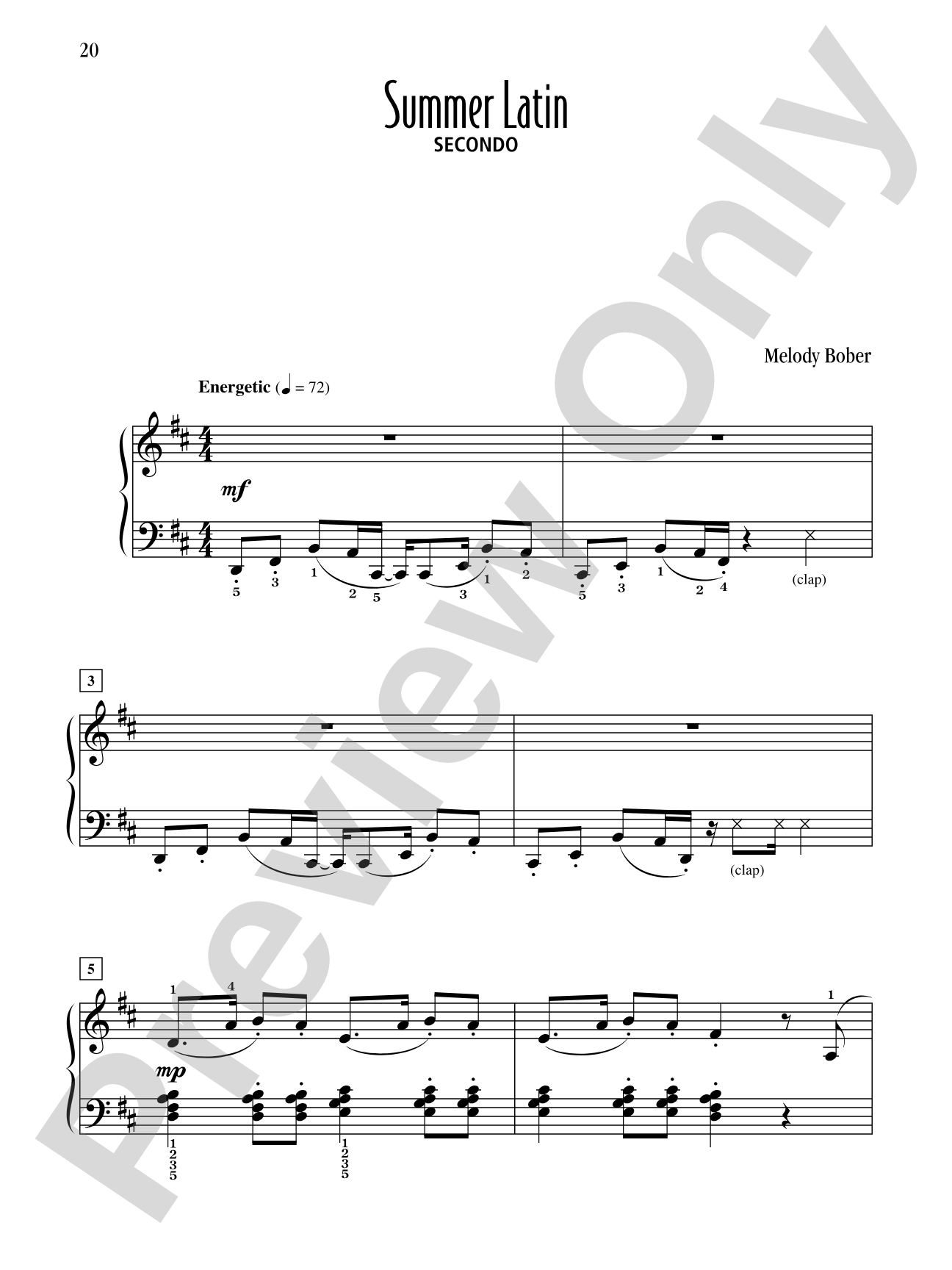 Summer Latin - Piano Duet (1 Piano, 4 Hands): Piano Duet (1 Piano, 4 Hands)