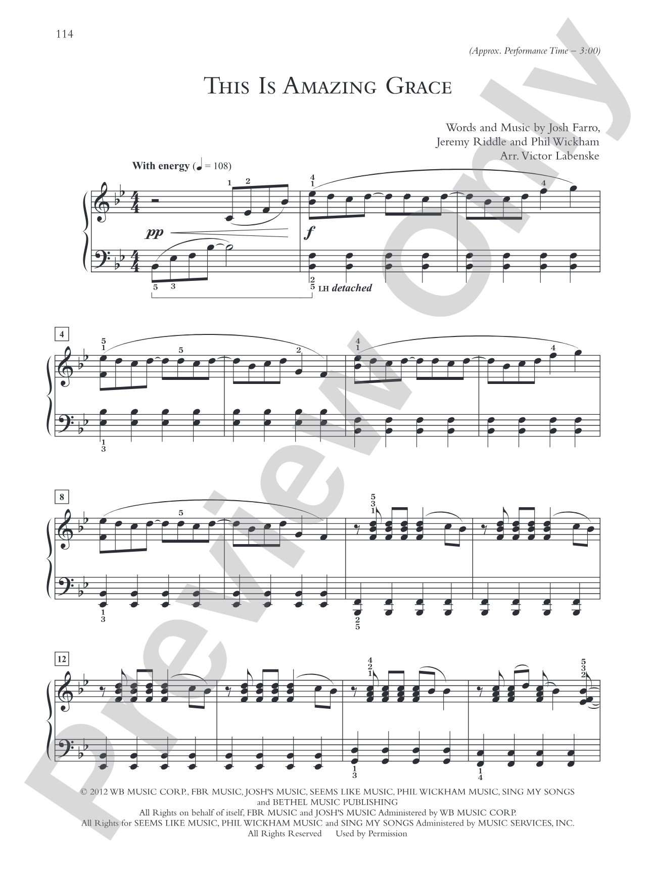 This Is Amazing Grace - Piano Solo: Piano Solo
