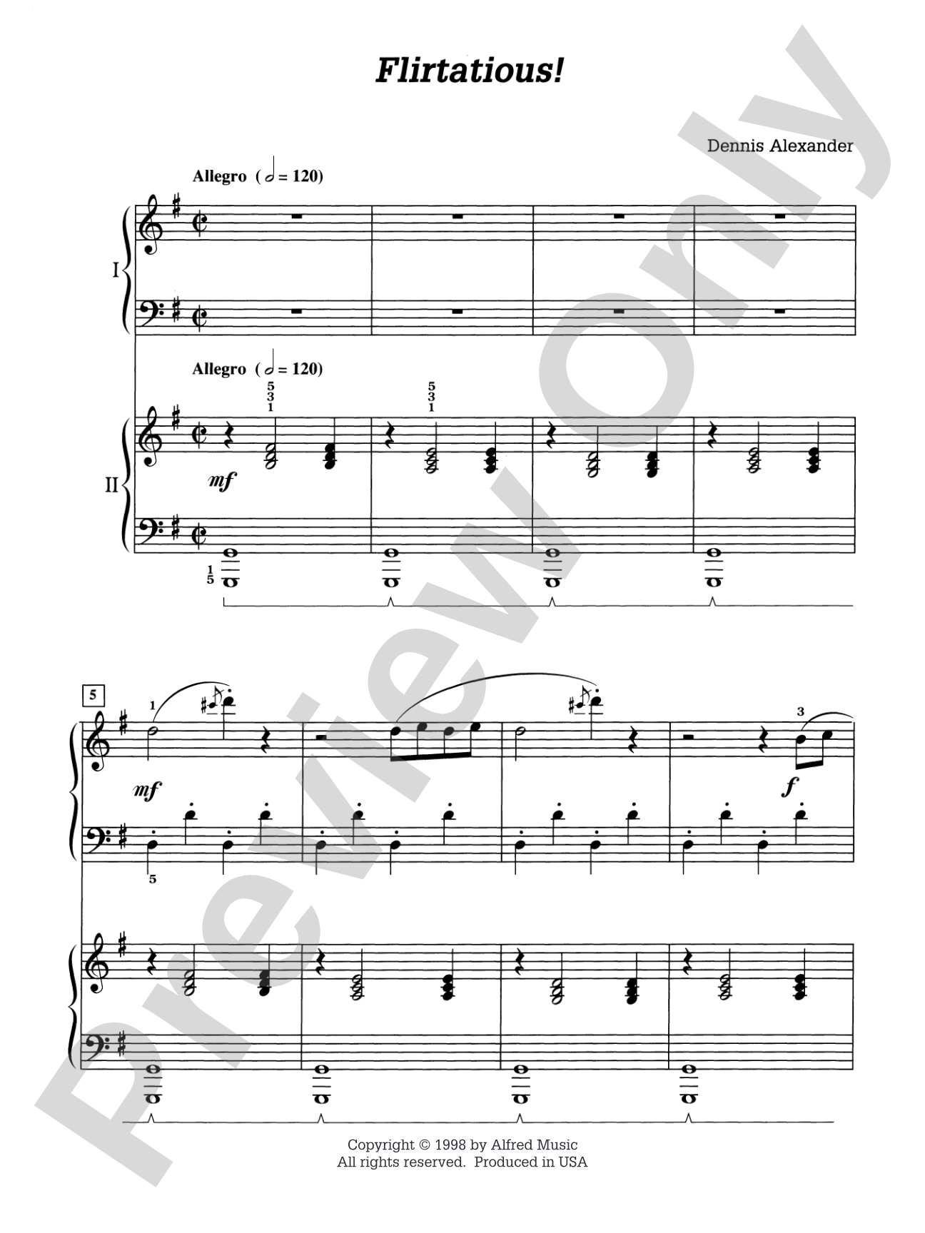 Flirtatious! - Piano Duo (2 Pianos, 4 Hands): Piano Duo (2 Pianos, 4 Hands)