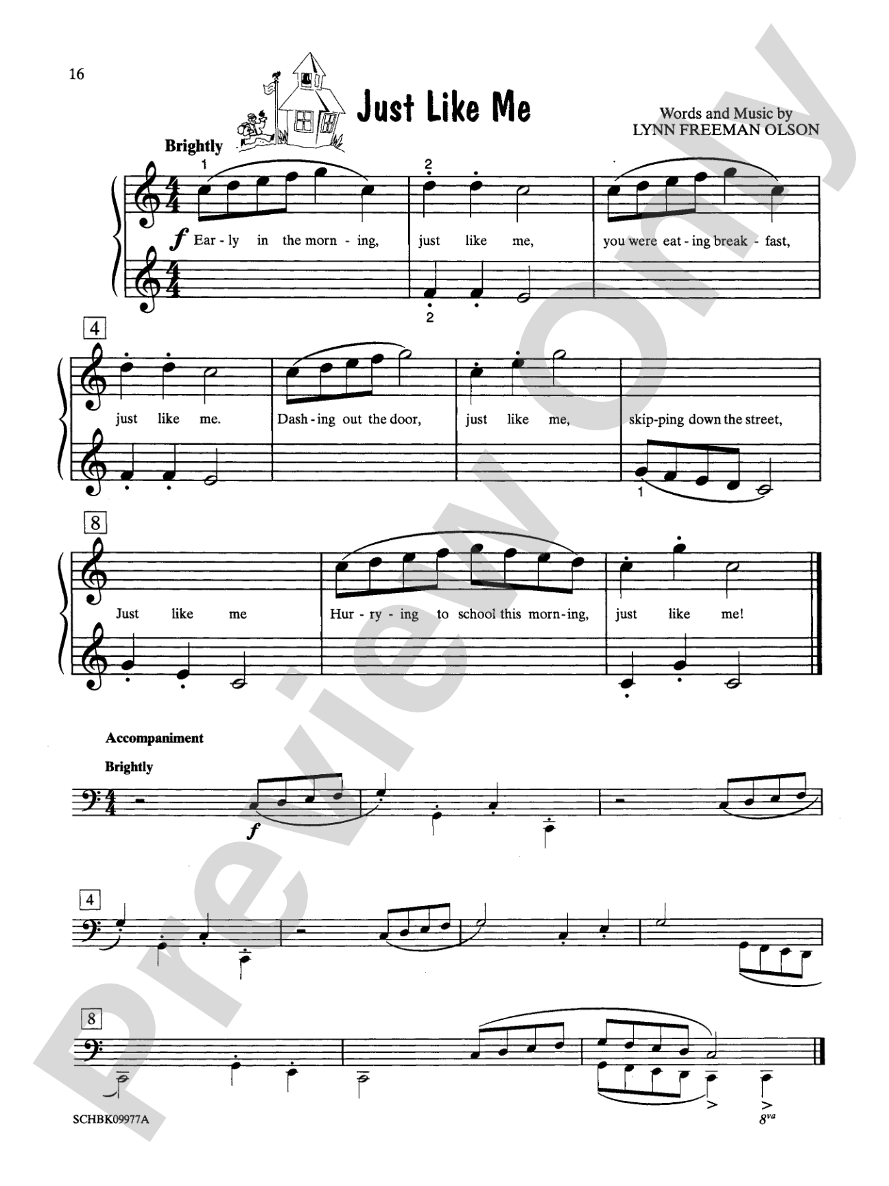 Just Like Me - Piano Solo with Lyrics (with Optional Duet Accompaniments): Piano Solo with Lyrics
