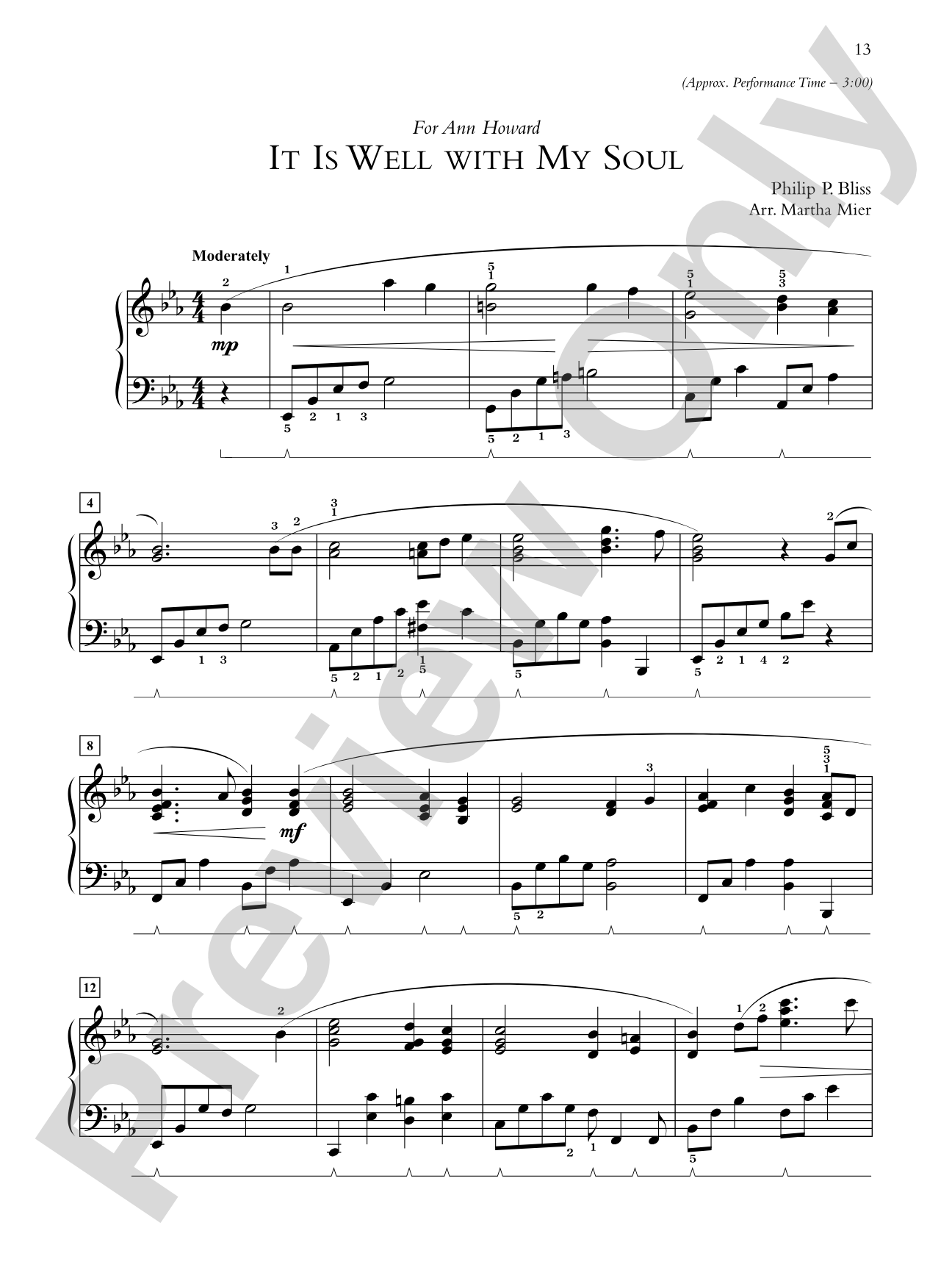 It Is Well with My Soul - Piano Solo: Piano Solo