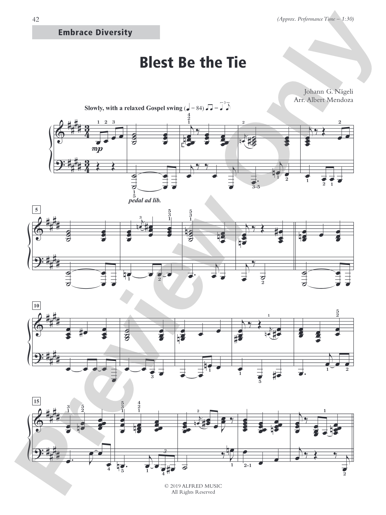 Blest Be the Tie - Piano Solo: Piano Solo