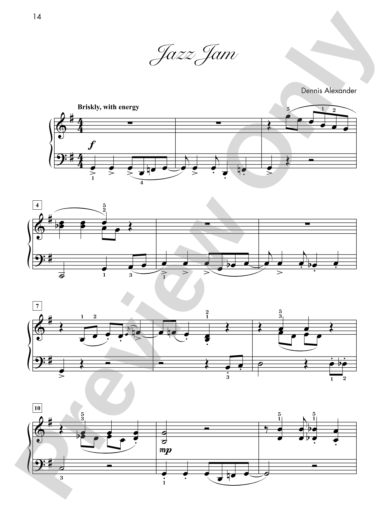 Jazz Jam - Piano Solo: Piano Solo