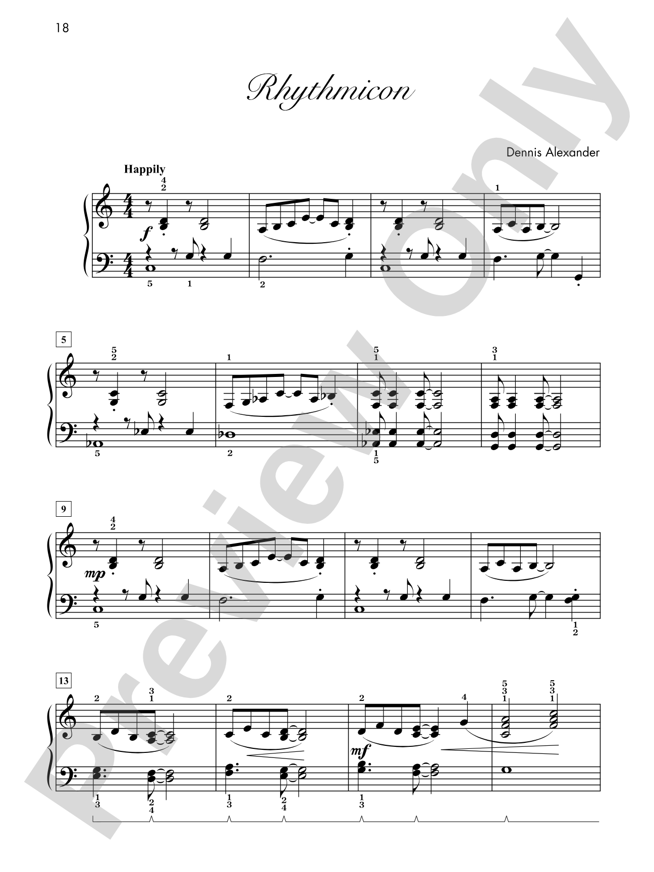 Rhythmicon - Piano Solo: Piano Solo