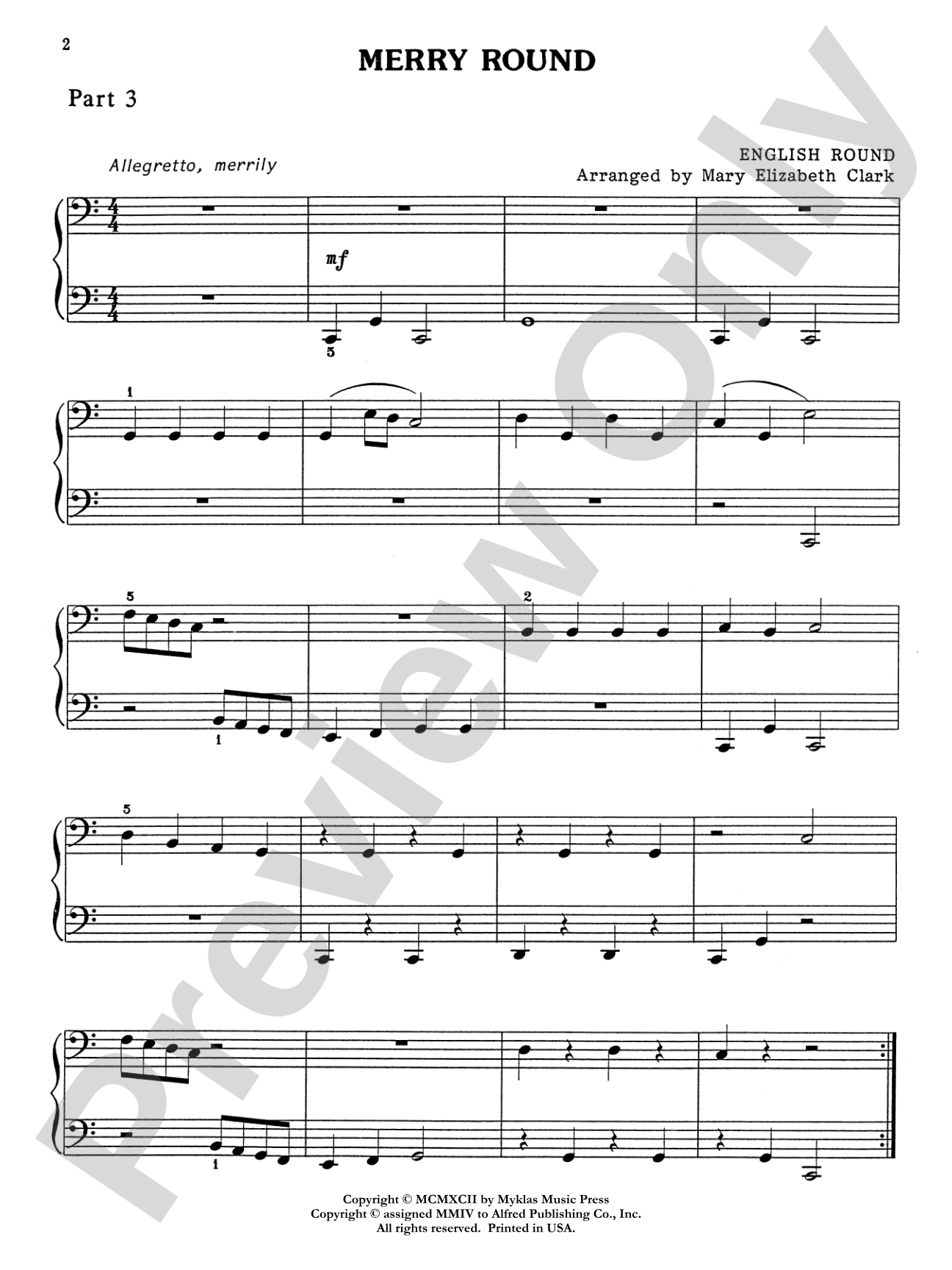 Merry Round - Piano Trio (1 Piano, 6 Hands): Piano Trio (1 Piano, 6 Hands)