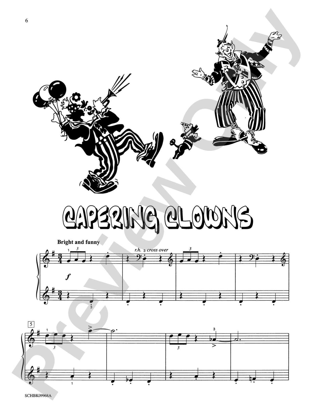 Capering Clowns - Piano Solo: Piano Solo
