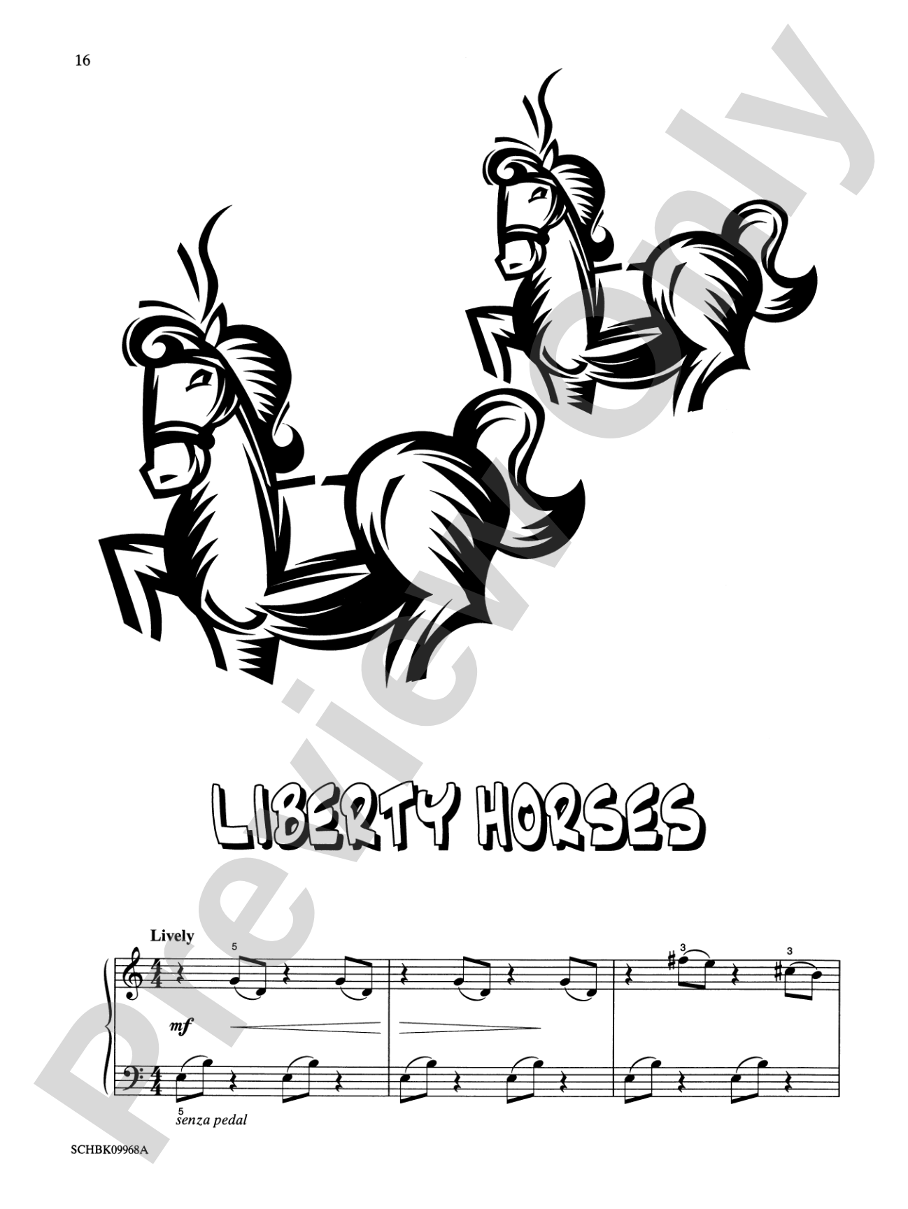 Liberty Horses - Piano Solo: Piano Solo