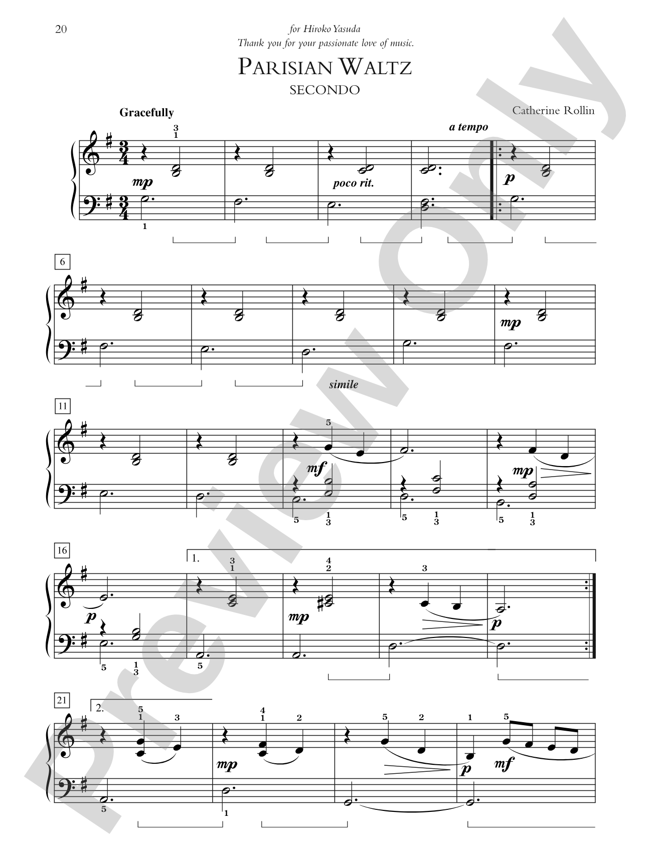Parisian Waltz - Piano Duet (1 Piano, 4 Hands): Piano Duet (1 Piano, 4 Hands)