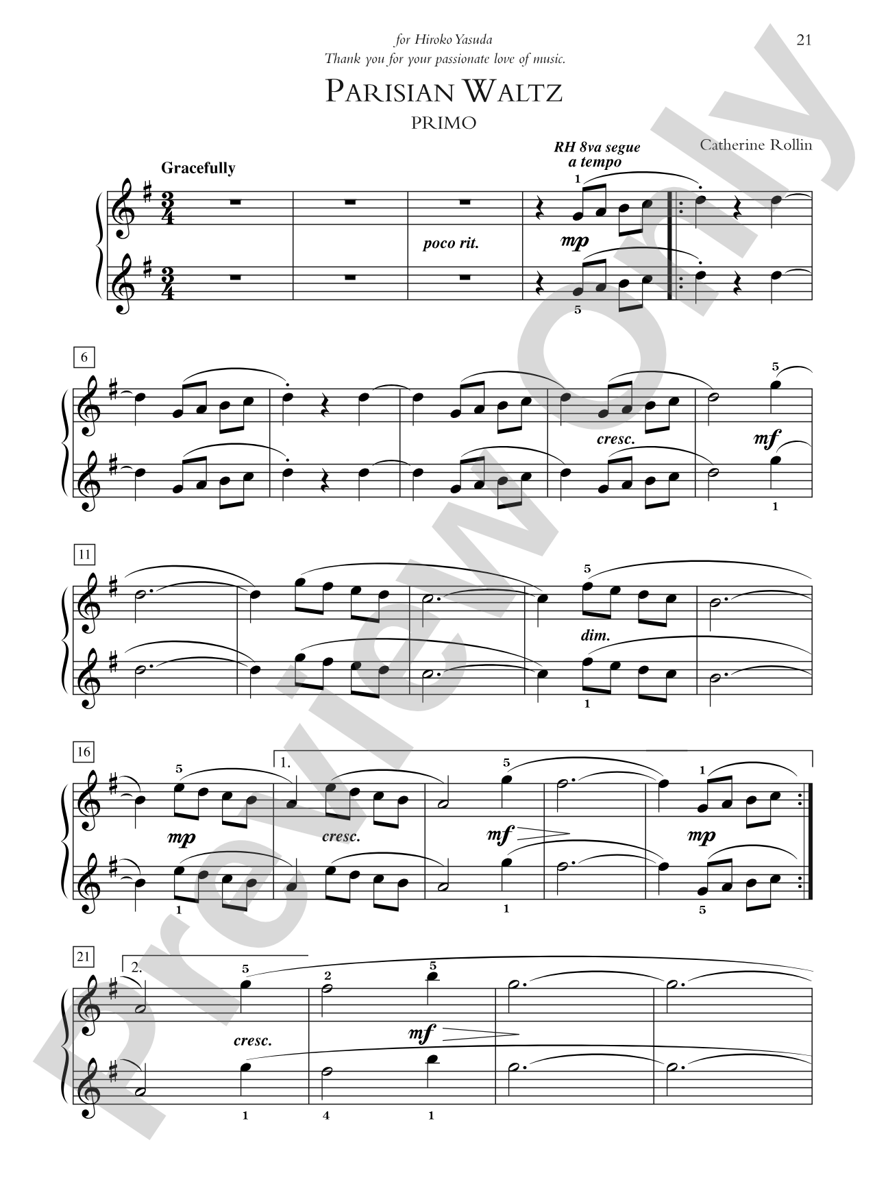 Parisian Waltz - Piano Duet (1 Piano, 4 Hands): Piano Duet (1 Piano, 4 Hands)