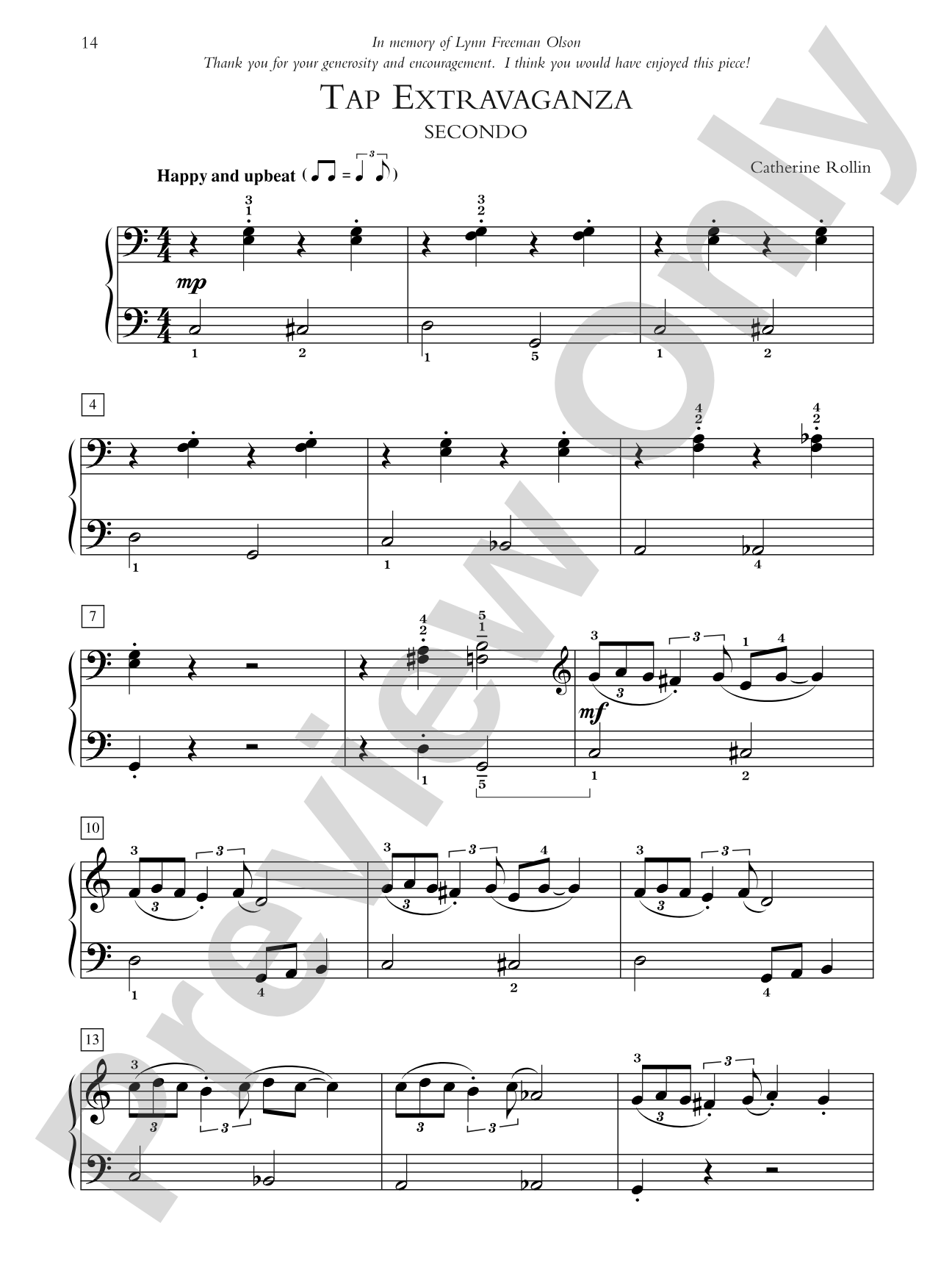 Tap Extravaganza - Piano Duet (1 Piano, 4 Hands): Piano Duet (1 Piano, 4 Hands)