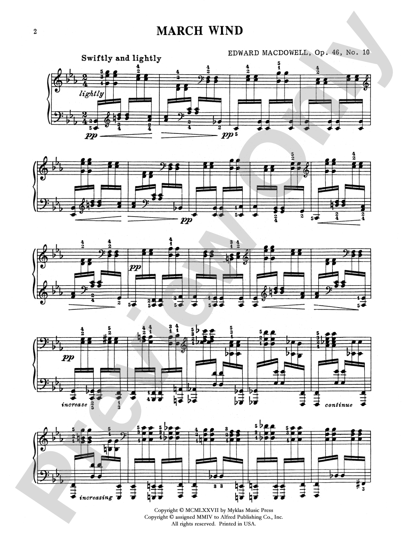 March Wind - Piano Solo: Piano Solo