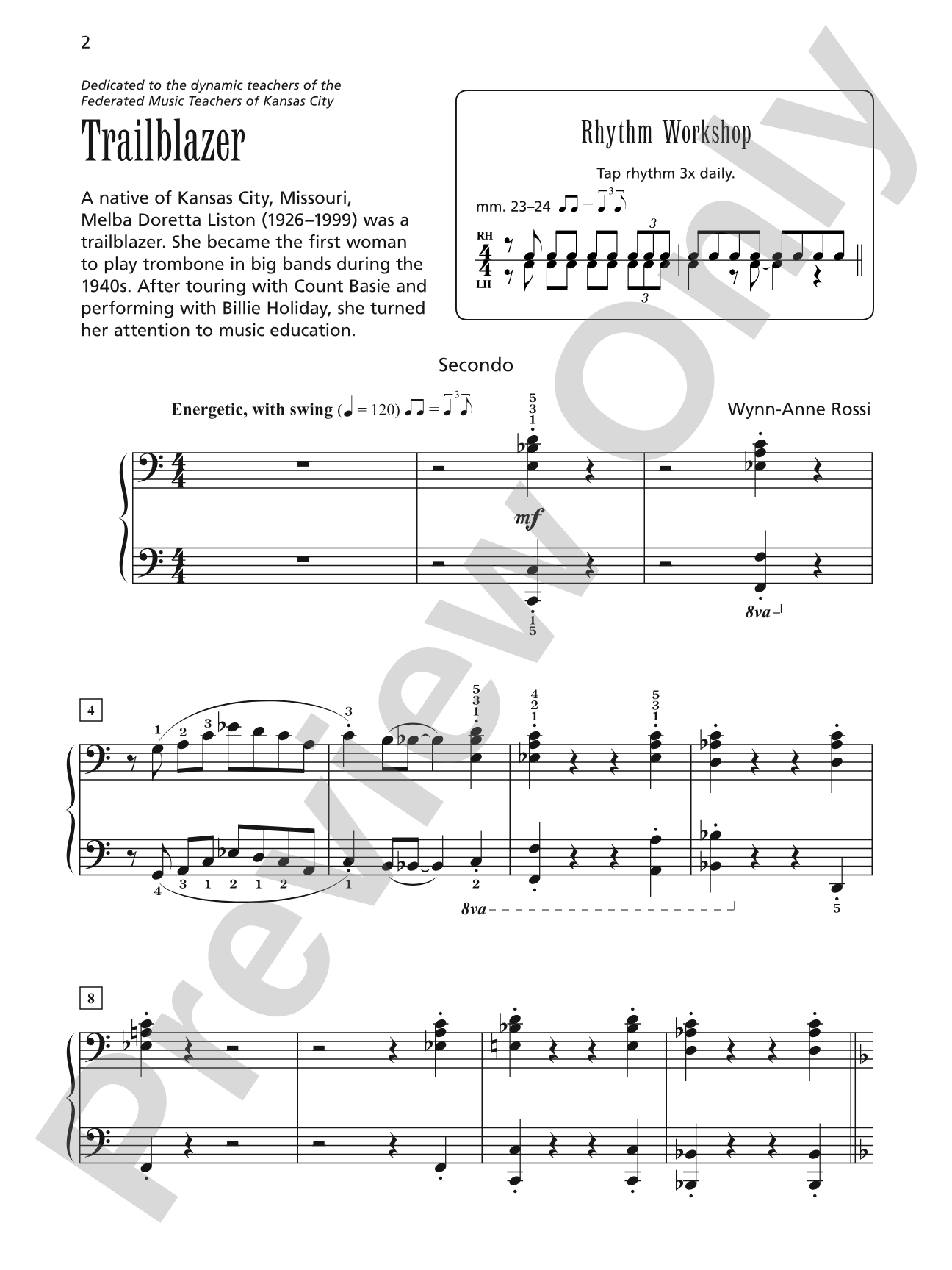 Trailblazer - Piano Duet (1 Piano, 4 Hands): Piano Duet (1 Piano, 4 Hands)